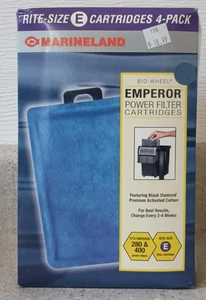 Marineland Emperor Power Filter Cartridge Rite-Size E 4 Count New Old Stock - Picture 1 of 11