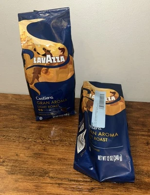 2 LAVAZZA Costiera Gran Aroma café molido 12 oz caducidad 12/2026 - 1 bolsa dañada Foto 1 de 4