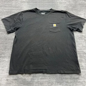 Carhartt Hemd Gr. 2XL Herren Workwear Relaxed Fit Brusttasche Logo Tshirt Schwarz - Bild 1 von 9