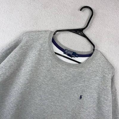 Vintage 90s Ralph Lauren Crewneck Sweatshirt Men’s. XL Gray Classic USA Pony - Image 1 of 4