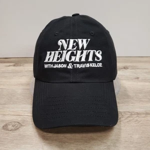 Cappello Berretto New Heights Strap Back Nero Ricamato Podcast Uomo Omaggio USA Sandlot - Foto 1 di 8