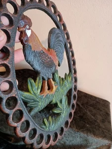 Remache de cocina gallo con patas de hierro fundido - Imagen 1 de 4