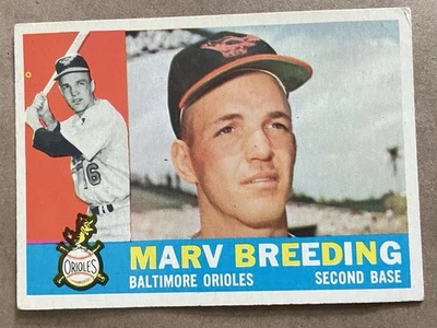 1960  TOPPS #525 MARV BREEDING      EX - Image 1 of 2