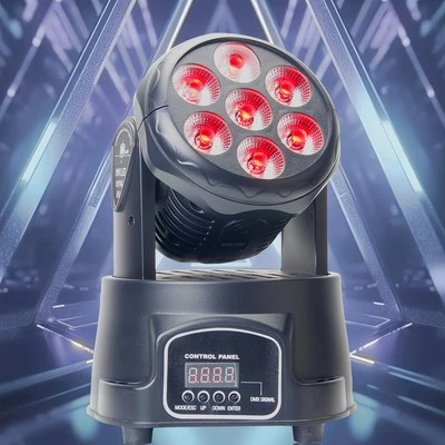 70W RGBW LED Mini Moving Head Wash Light – Compact Beam Effect for KTV, Stage - Image 1 of 4