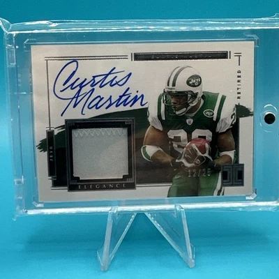 2021 Panini Impeccable Elegance Retired /25 Curtis Martin #ERA-CM Patch Auto HOF - Image 1 of 2