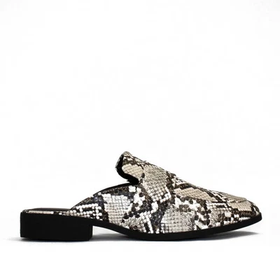 Mocasines para mujer - serpiente negra/blanca Foto 1 de 4