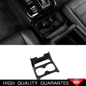 Central Console Gear Water Cup Cover For Honda CR-V CRV 2023-2024 Bright Black - Picture 1 of 11