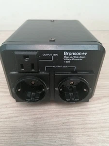 Bronson++ TI 500 Transformer Converter Step Up/Down 110v USA 220-Black  - Picture 1 of 9