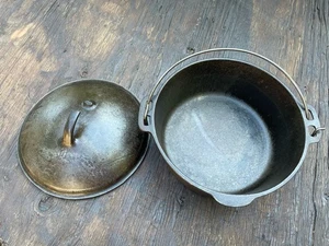 Wagner Ware 1891 Original Cast Iron 5 Qt Dutch Oven With Wagner Ware - Picture 1 of 11