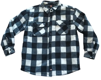 Jaqueta camisa Dickies masculina tamanho G xadrez lã flanela quadriculada acolchoada forrada - Imagem 1 de 4