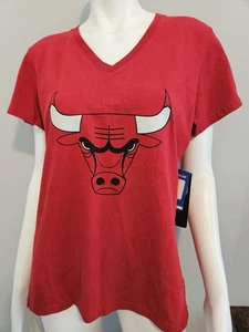 OTS Rival V Neck Damen Chicago Bulls T-Shirt Größe L - Bild 1 von 8