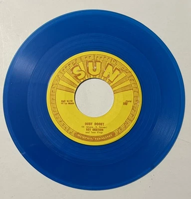 Roy Orbison “Ooby Dooby” Sun Blue Vinyl RE VG+ 1956 - Image 1 of 4