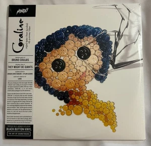 Coraline 15th Anniversary Edition Black Button Vinyl 2LP Soundtrack Mondo - Picture 1 of 2