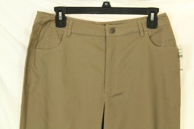 Pantalones elásticos para mujer Appleseed marrón claro talla 8 venta al por menor $59 Foto 1 de 4