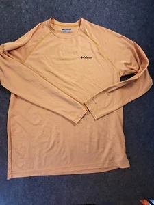 Columbia PHG Shirt Men's M Duck Hunting Long Sleeve Shirt Orange - Picture 1 of 9