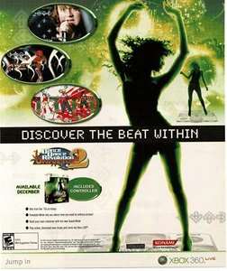 2008 Dance Dance Revolution Universe 2 Video Game Vintage Print Ad Konami - Picture 1 of 1