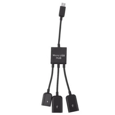 Micro USB OTG 4 in 1 Hub- Universal- Black - Image 1 of 4