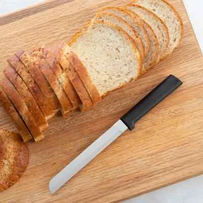 RADA CUTLERY W236 6" BREAD KNIFE BLACK HANDLE