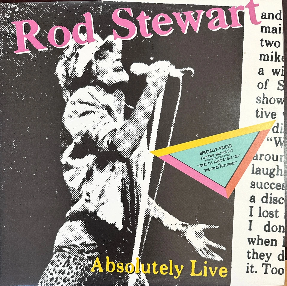 Rod Stewart - Absolutely Live - 1982 vinyl double LP - Excellent Condition - Image 1 of 4