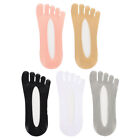 Comfortable Low-Cut Liner Socks - Set of 5 Pairs - Five Finger Support