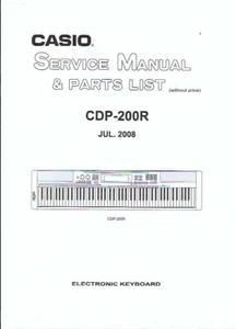 Casio Service Manual  für CDP-200 R Copy - Picture 1 of 1