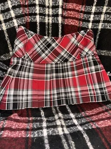 CHEROKEE RED AND GRAY PLAID SKIRT W/SHORTS 6/6X - Picture 1 of 5