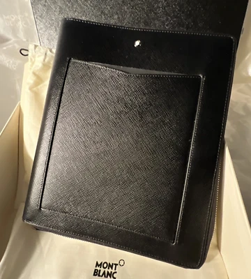 Precio de venta sugerido por el fabricante $725 - Montblanc cremallera alrededor cuaderno folio sartorial bolsillo frontal 128662 Foto 1 de 4
