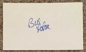 Bill Latham signed card - Mets Twins debut 1985