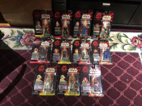 LOT OF 11 Hasbro 1998 Star Wars Episode 1 ACTION Figures w/ CommTech Chips READ Cover