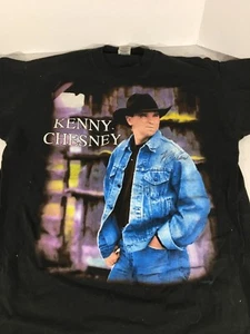 Camiseta firmada autografiada delantera y trasera de Kenny Chesney Me And You Tour '96 talla XL - Imagen 1 de 7