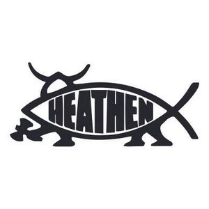 Calcomanía de vinilo resistente a la intemperie Heathen Fish - [5 pulgadas] - Imagen 1 de 13