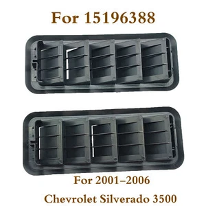 2* Fits 2001-2006 Chevrolet Silverado 3500 Back Panel Cab Air Vent Relief Grille - Picture 1 of 10