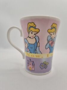 Disney Store Cinderella Mug Now I Am A Princess Fine Bone China  Vintage VGC