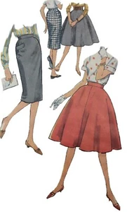 Vintage 1960 Simplicity Sewing Pattern Junior's Waist - 25 1/2 Skirts No. 3624 - Picture 1 of 4