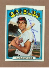 1972 Topps #456 Mark Belanger Baltimore Orioles Signed Auto Autographed (D.1998)