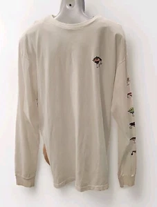 Vans XL Langarmshirt. Weiß mit Angelködern - Bild 1 von 5