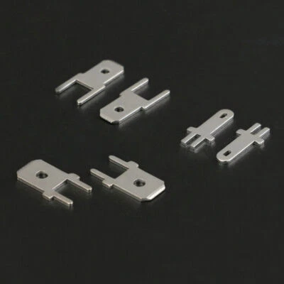 2.8/4.8/6.3mm Uninsulated Male Spade Terminal Crimp PCB Connector Thick 0.8mm  - Image 1 of 4
