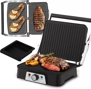 Elektrischer Grill Kontaktgrill Sandwichmaker 2000W Grillplatte Elektrogrill - Bild 1 von 7