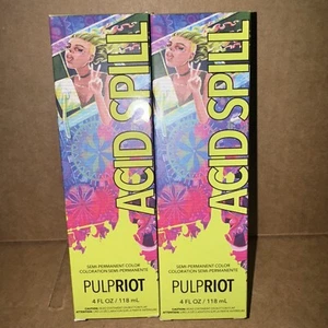 Pulp Riot ACID SPILL(Lime Green) SemiPermanent Direct Hair Color4oz- SET OF 2!! - Picture 1 of 3