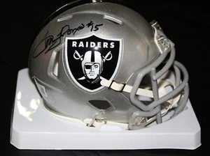 Tom Flores signed Flash Mini Helmet, Oakland Raiders, Beckett BAS W432829 - Picture 1 of 3