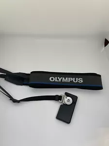Nuovo cinturino collo originale Olympus nero grigio e blu - Foto 1 di 3