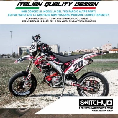 Set Grafiken Aufkleber für Hm 125 2T CRM Cre Von 2006 Al 2018 Kristall - Изображение 1 из 4