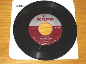 POP CHRISTMAS 45 RPM - THE DENNIS JAMES BOYS & GIRLS - KAPP 126 - "JINGLE BELLS" - Imagen 1 de 2