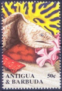 Antigua & Barbuda 1994 MNH, Meray Eel, Fish, Marine Life - Picture 1 of 1