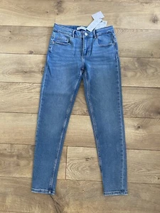 NEW ZARA KIDS MID RISE SKINNY JEANS MID BLUE 11-12 Years - Picture 1 of 8