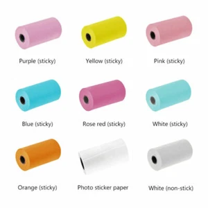 Thermal Printer Sticker Paper Rolls 2 1/4" 57*30mm For Peripage Paperang P1/P2 - Afbeelding 1 van 21