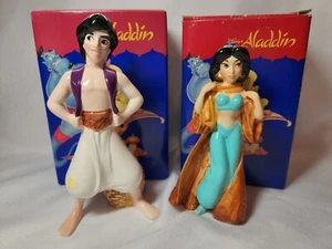 Vintage Schmid Disney 7” Aladdin 6” Princess Jasmine  Figurines with Boxes - Bild 1 von 17