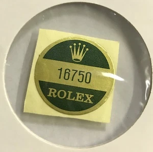 FUNDA TRASERA ROLEX 16750 Pegatina Certificado GMT Master Pepsi Negro FABRICANTE DE EQUIPOS ORIGINALES - Imagen 1 de 2