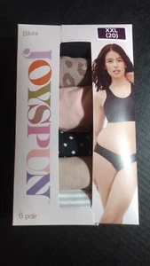 Joyspun Women's Seamless Bikini Panties Underwear Size XXL 6 Pairs 2XL ( 20 ) - Picture 1 of 3