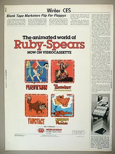 Ruby-Spears PRINT AD - 1984 ~ Plastic Man, Thundarr, Fangface, Heathcliff - Picture 1 of 1